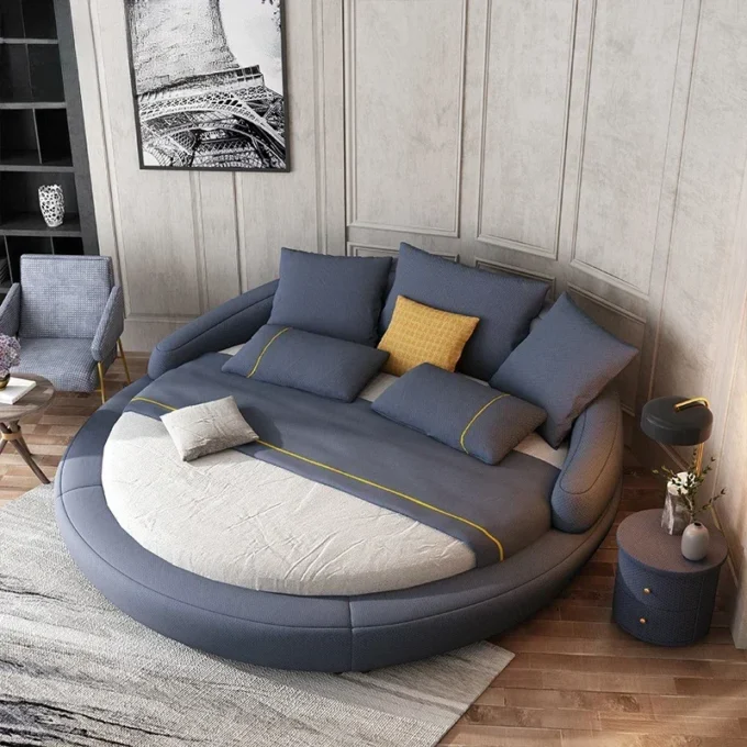 Double Minimalist Large Round Bed 2