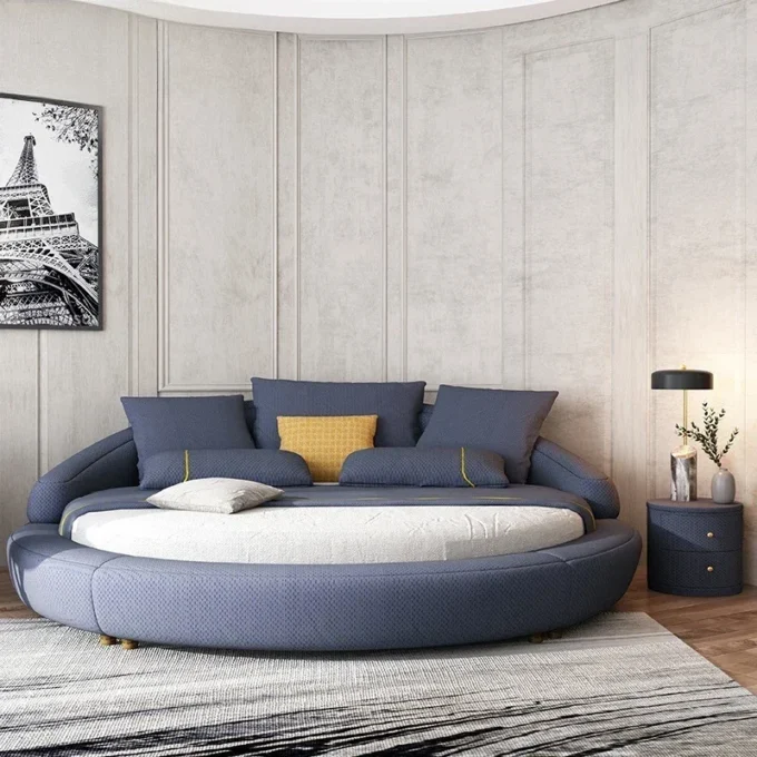 Double Minimalist Large Round Bed 3