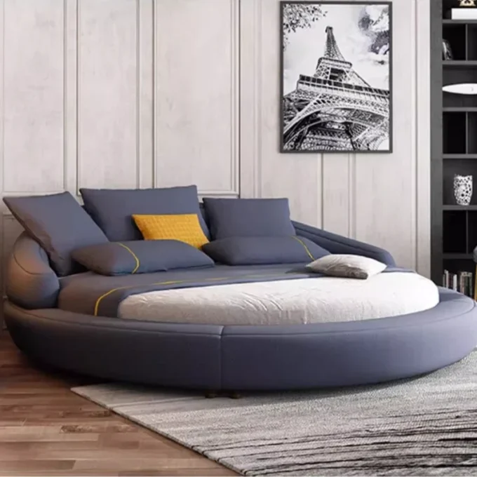 Double Minimalist Large Round Bed 4