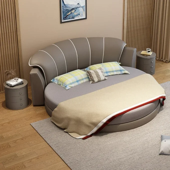 Princess Leather Luxury Double Bed 6